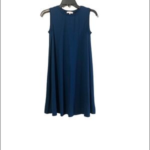 1. State Navy Blue Mini Dress Casual Key Hole